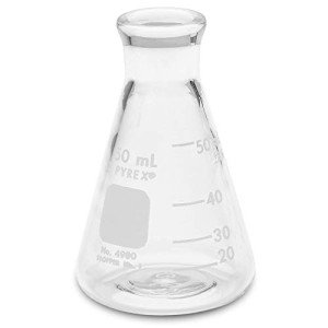 PYREX 50mL Narrow Mouth Erlenmeyer Flask