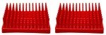 EISCO Red Plastic Test Tube Drying Rack - 2 Pack