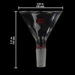 100 mm Glass Short Stem Powder Funnel