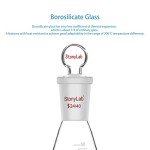 Stonylab 50ml Glass Erlenmeyer Flask with Stopper