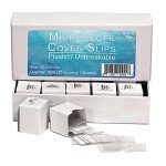 Raylabcon Disposable Plastic Microscope Coverslips - 100 Pack