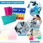 Colorful 4-Way Test Tube Rack - Set of 5