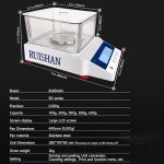 RUISHAN 500g High Precision Analytical Lab Balance