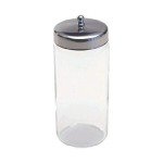 Grafco Glass Sundry Jar with Lid, 6.625”
