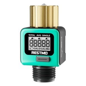 RESTMO Water Flow Meter for Garden and RV Use