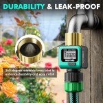 RESTMO Water Flow Meter for Garden and RV Use