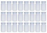 125ML Wide Mouth HDPE Reagent Bottles - 24 Pack
