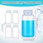 12 Pcs Wide Mouth Plastic Sample Bottles