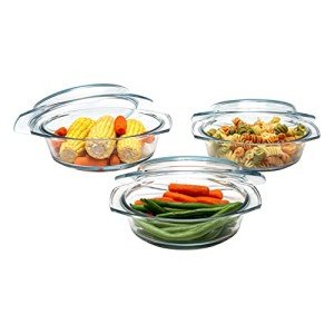 Simax Glass Casserole Dish Set - 3 Pieces