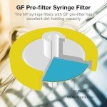 100-Pack 30mm Nylon Syringe Filters, 0.45um Pore