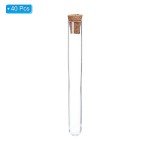 PATIKIL 7ml Plastic Test Tubes with Cork Stoppers