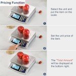 Digital Kitchen Scale 66lb/30kg with LCD Display