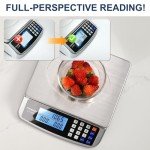 Digital Kitchen Scale 66lb/30kg with LCD Display
