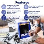 Portable Anti-ESD Fume Extractor with Carbon Filter