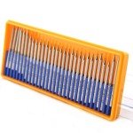 1mm Round Diamond Grinding Bits for Dremel - 30pcs