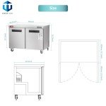 Westlake 48" Stainless Steel Undercounter Freezer