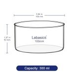 High Borosilicate Glass Crystallizing Dish 300 ml