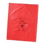 Heathrow Scientific Biohazard Disposable Bag, Red 19"x23