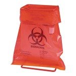 Heathrow Scientific Biohazard Disposable Bag, Red 19"x23