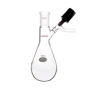 200mL Pear-Shaped Schlenk Flask with Vacuum Valve