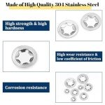 530PCS Internal Tooth Star Lock Washers Assortment Kit