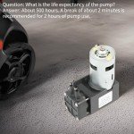 12V Mini Oilless Vacuum Pump - 40L/min