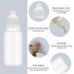 50Pcs 15ML Squeeze Dropper Bottles with Caps
