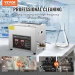 VEVOR 10L Ultrasonic Cleaner with Digital Timer