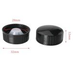 16PCS Black Sealing Screw Caps for Bottles