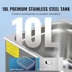 VEVOR 10L Ultrasonic Cleaner with Digital Timer