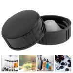 16PCS Black Sealing Screw Caps for Bottles