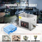 VEVOR 10L Ultrasonic Cleaner with Digital Timer