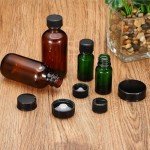 16PCS Black Sealing Screw Caps for Bottles