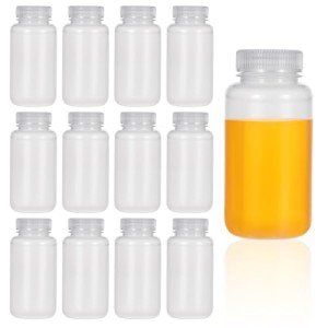 KALIONE 12 Pack 8oz Plastic Reagent Bottles