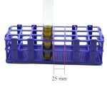 3-Pack Detachable Plastic Test Tube Rack, Blue