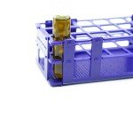 3-Pack Detachable Plastic Test Tube Rack, Blue