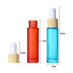 10 Pack 10ml Frosted Glass Dropper Bottles