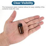5ml Amber Glass Vials - 100 Pack