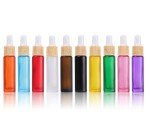 10 Pack 10ml Frosted Glass Dropper Bottles
