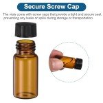 5ml Amber Glass Vials - 100 Pack