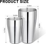 8-Piece Stainless Steel Boston Shaker Set