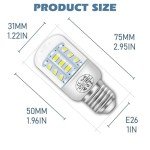 Frigidaire-Compatible Refrigerator LED Light Bulb - 1 Pack