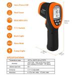 High-Temperature Infrared Thermometer Pyrometer -58℉ to 2732℉