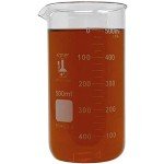 Tall 500ml Borosilicate Glass Beaker, Graduated