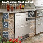 24 Inch Stainless Steel Double Drawer Fridge