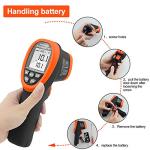High-Temperature Infrared Thermometer Pyrometer -58℉ to 2732℉