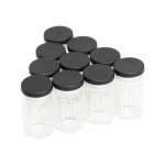 5ml Clear Glass Vials with Flip Caps - 100 Pack