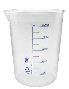 Eisco 10,000mL Chemical Resistant Polypropylene Beaker