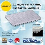 96 Well PCR Plates, 0.2 mL, 10 Pack