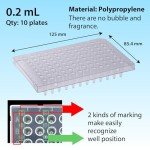 96 Well PCR Plates, 0.2 mL, 10 Pack